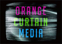 orange / curtain / media Logo